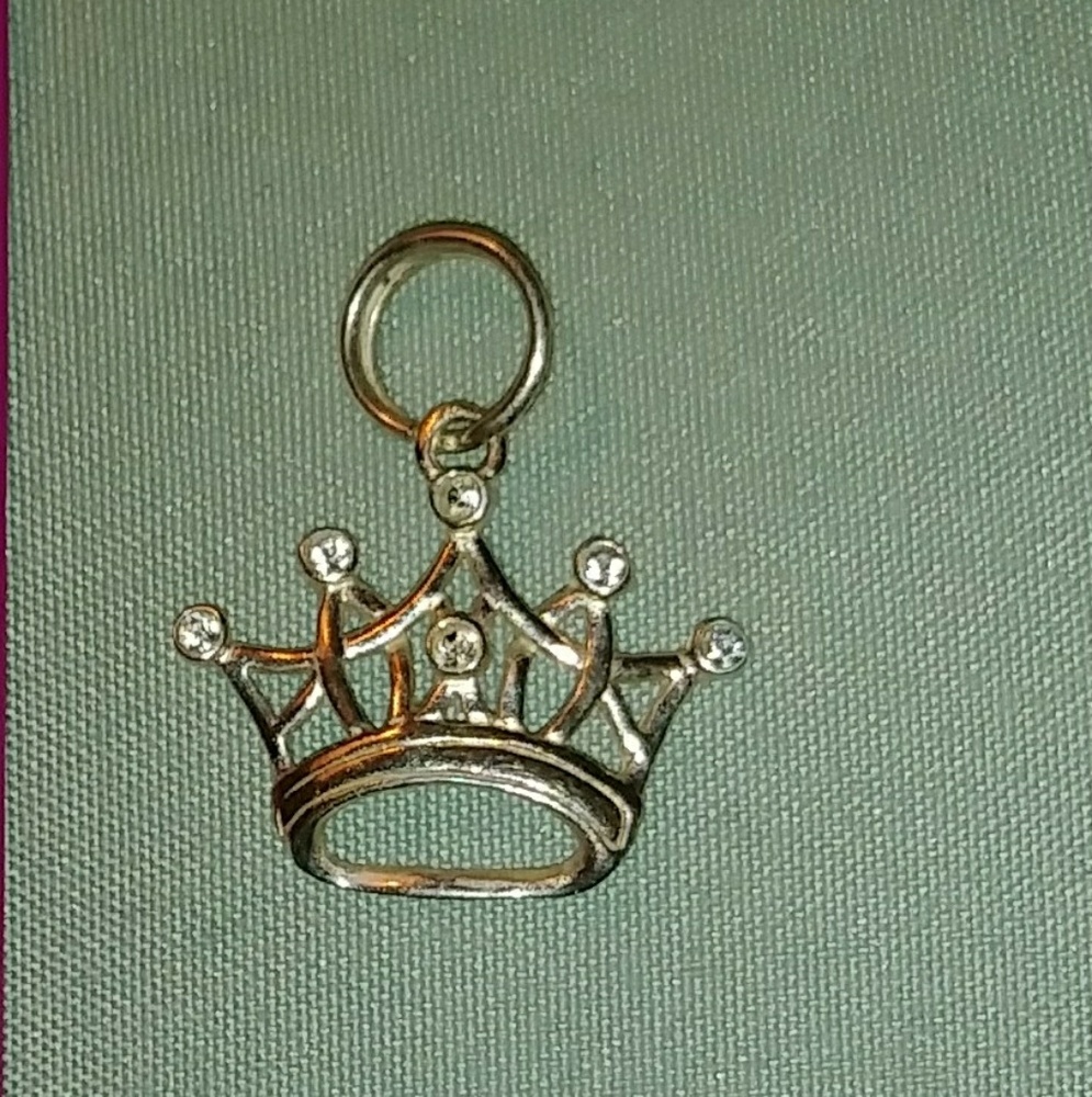 👑 Crown charm/pendant with CZs